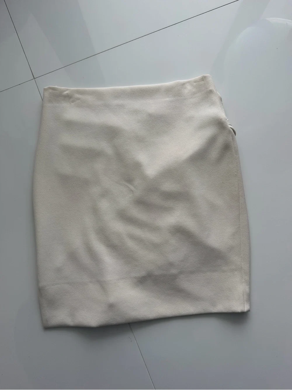 IRO Cream Draped Wrap-Effect Mini Skirt — Size 38 (US 6)